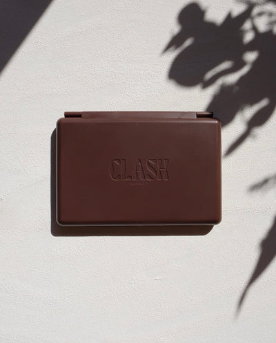 Clash Beauty Matte Chocolate Brown Double Sided Empty Eyeshadow Magnetic Makeup Palette for Makeup Artists