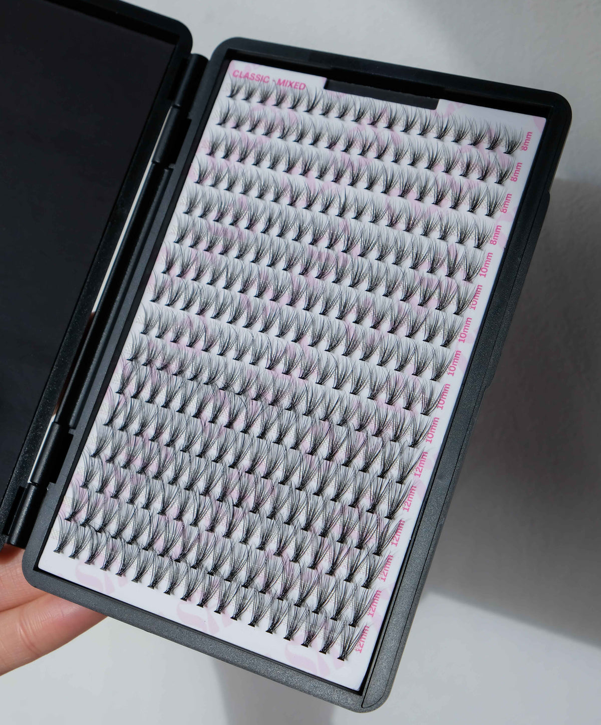 Luxe Individual Lashes in Compact Empty Double Sided Magnetic Makeup Palette for Makeup Artist