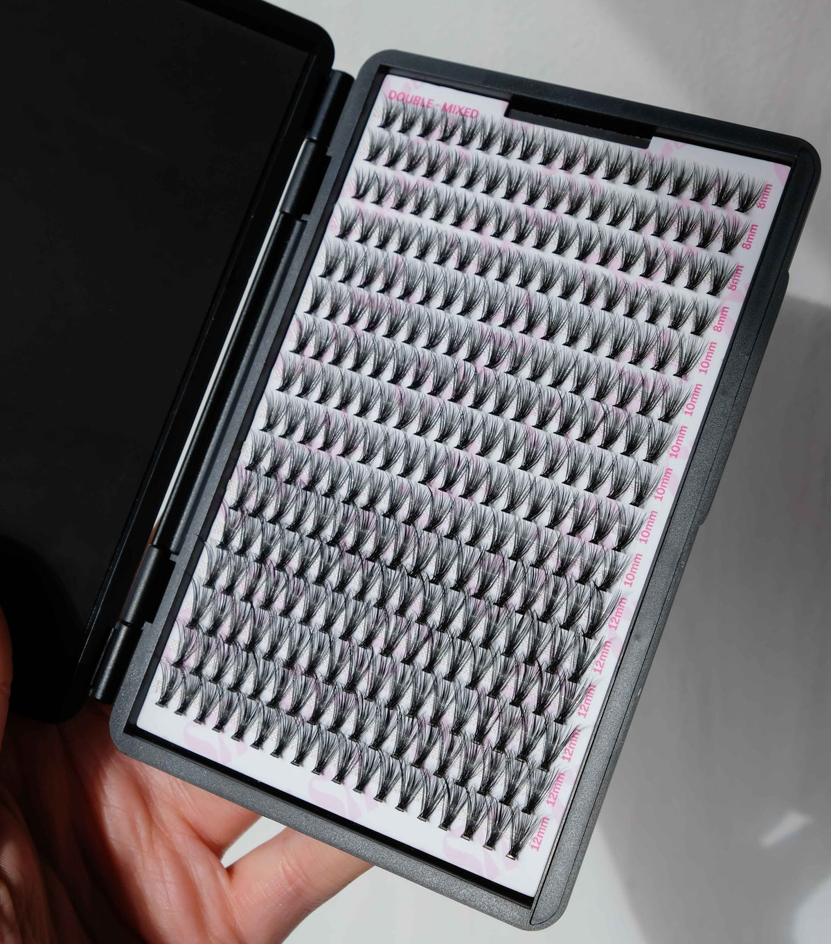 Luxe Individual Lashes in Compact Empty Double Sided Magnetic Makeup Palette for Makeup Artist