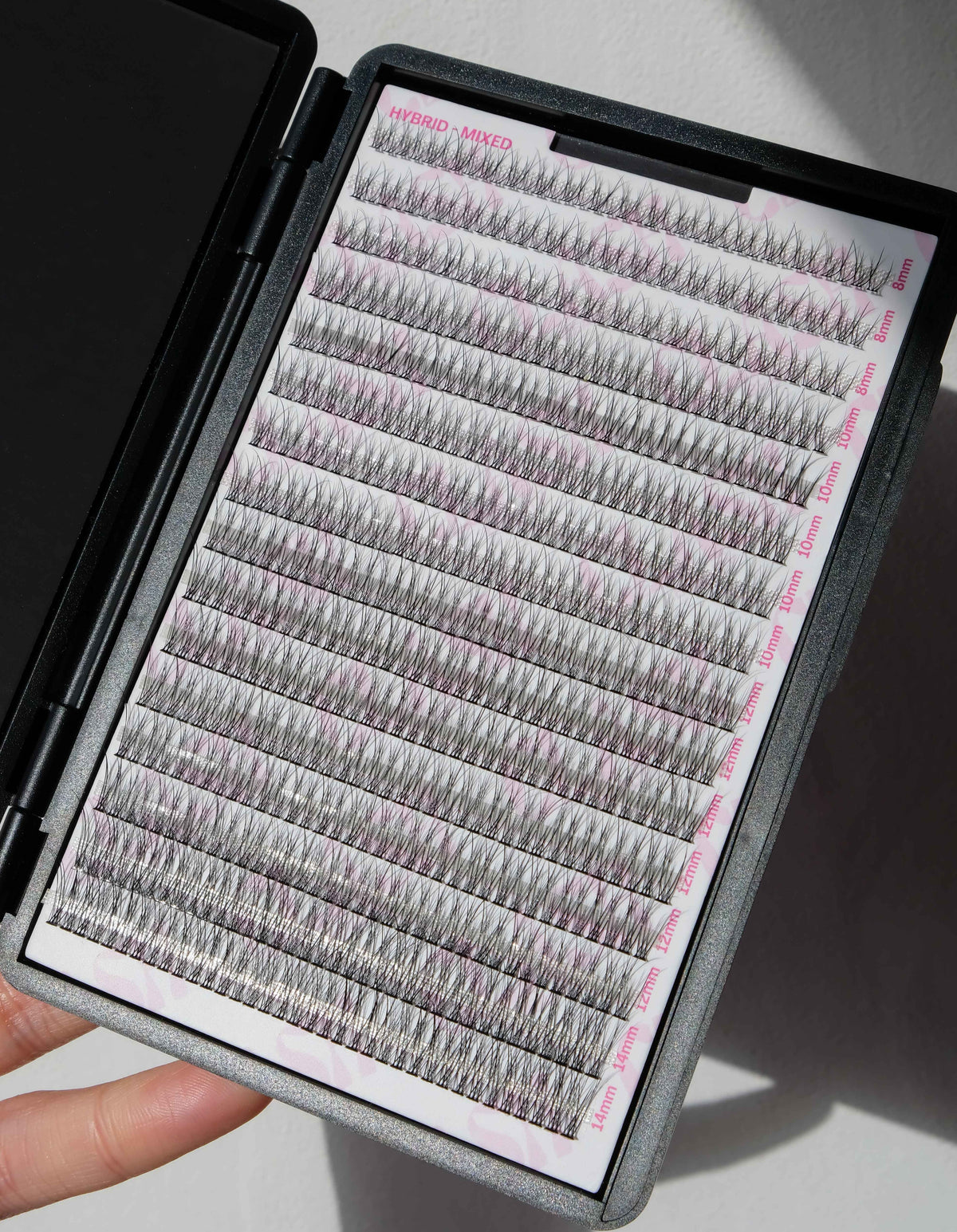 Luxe Hybrid Individual Lashes in Compact Empty Double Sided Magnetic Makeup Palette for Makeup Artist
