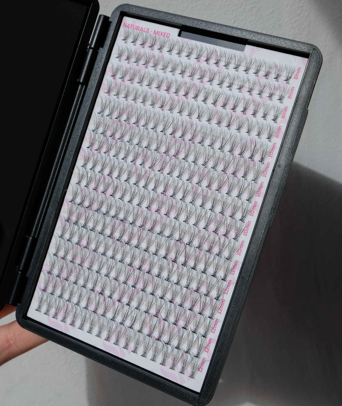 Luxe Natural Individual Lashes in Compact Empty Double Sided Magnetic Makeup Palette for Makeup Artist